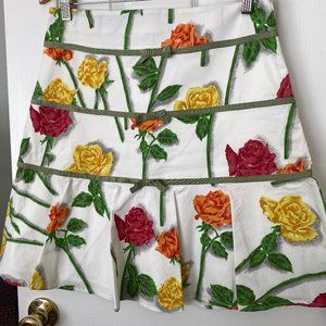 Anthropologie Flowered Skirt